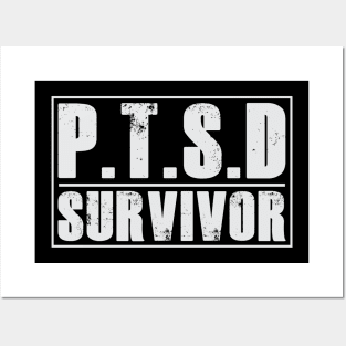 PTSD (Post Traumatic Stress Disorder) Survivor Tshirt Posters and Art